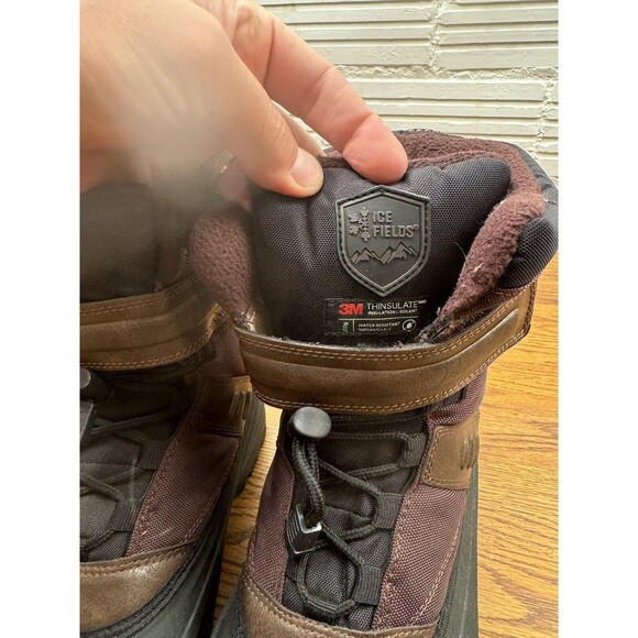 ICE FIELDS Andes Boots Waterproof Insulated Mens 10 Leather Upper - Picture 5 of 12